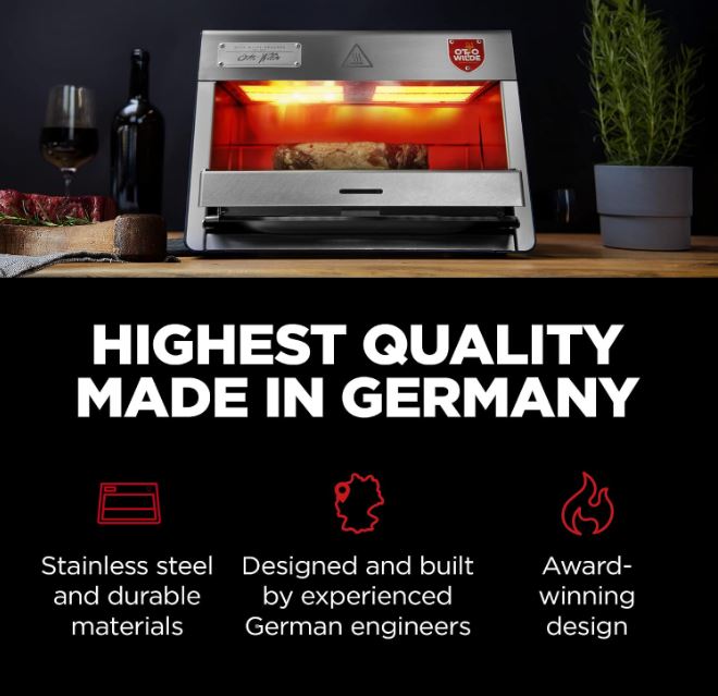 Miele Otto Wilde Pro Grill. Includes 14 Piece Complete Accessory Package.